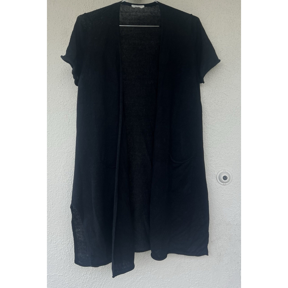 Eileen Fisher Linen Duster Cardigan Open Front Lightweight Women’s XL Lagenlook